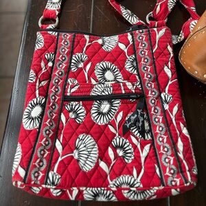 Vera Bradley Red and Black floral print purse